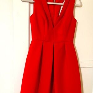Beautiful deep v front cut BCBG dress